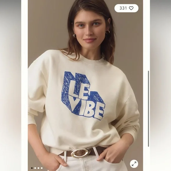 Clare V Tops Nwt Clare V Le Vibe Sweatshirt Poshmark